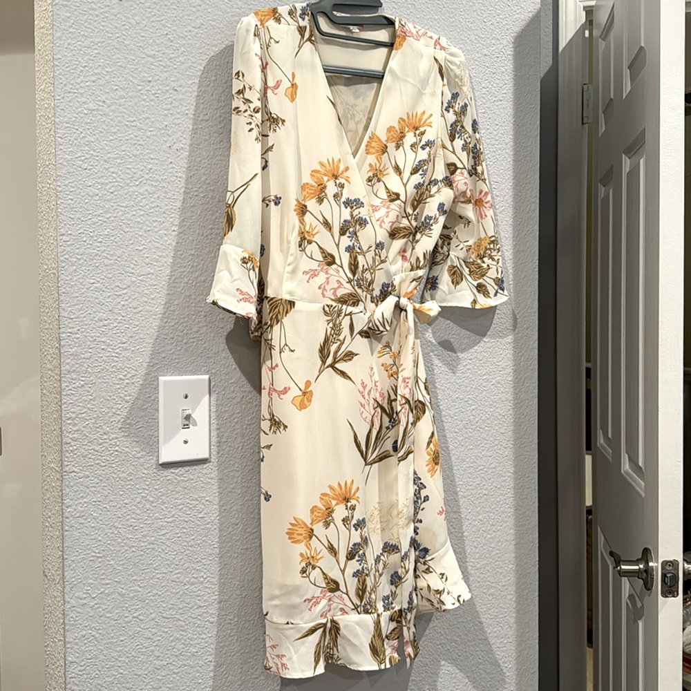 Floral Wrap Dress